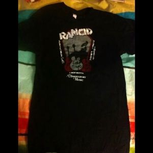 RANCID Concert 9/2010 Mens M V-neck Tshirt Mens Sz S @Conservatory of Music NEW